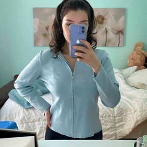 Vintage Baby blue zip up